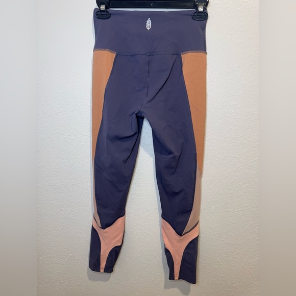 Free People Movement Topaz Leggings Small High Waist Colorblock Purple - Picture 4 of 8